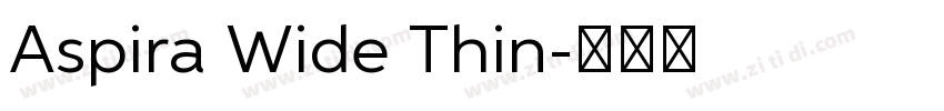 Aspira Wide Thin字体转换